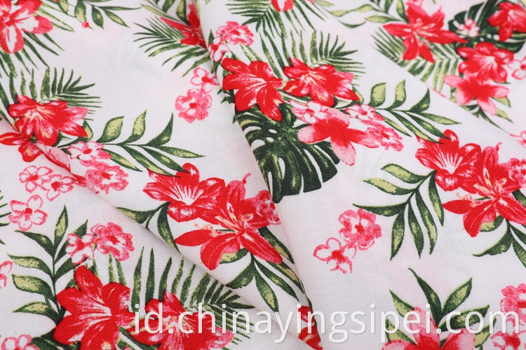 Dibuat di China Plain Anyaman Pakaian Printing Challis Rayon Fabric for Shirts